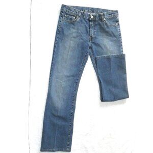 Lacoste Vintage Blue Jeans, Mid-Rise Boot Cut, Size 40